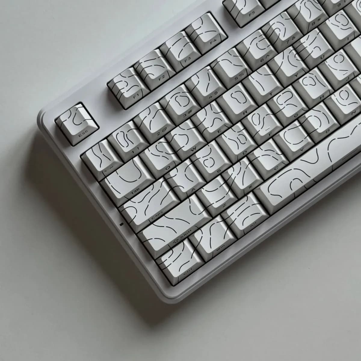 Ajazz MK87 - White Contour — şəkil 3